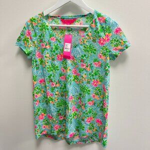 NWT Lilly Pulitzer Disney Etta V Neck Top Small